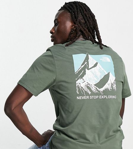 Sketch Box - T-shirt à imprimé au dos - Kaki - Exclusivité ASOS - The North Face - Modalova