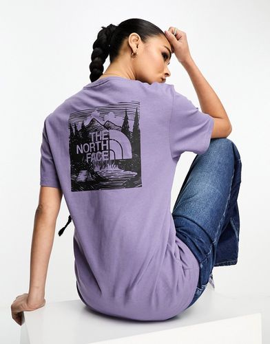 Redbox Celebration - T-shirt coupe boyfriend imprimé au dos - Violet - The North Face - Modalova