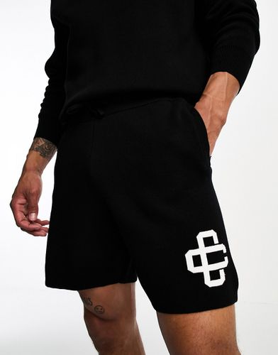 Short d'ensemble en tricot avec emblème et logo - The Couture Club - Modalova