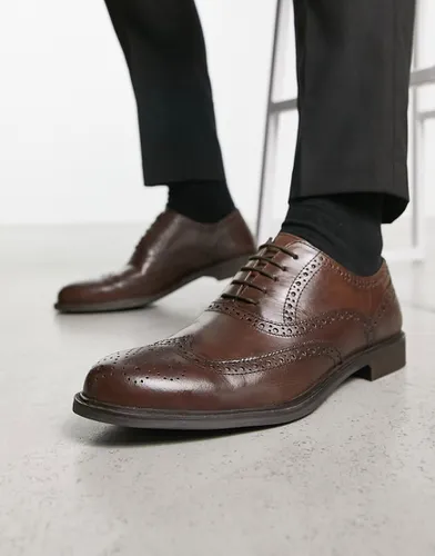 Chaussures richelieu élégantes en cuir - Marron - Thomas Crick - Modalova