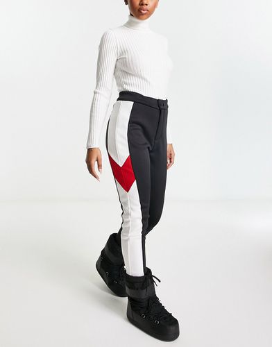 Pantalon de ski à empiècements - et blanc - Threadbare - Modalova