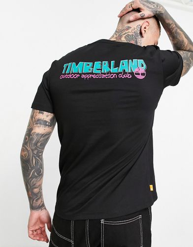 T-shirt à imprimé Outdoor au dos - Noir - Timberland - Modalova