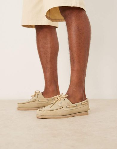 Chaussures bateau  2 aillets en daim - clair - Timberland - Modalova