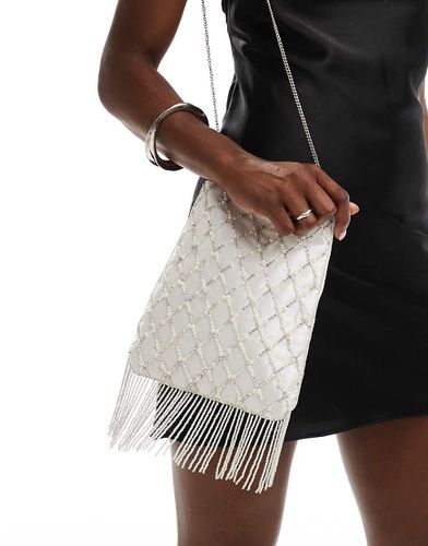 Sac orné de perles avec franges - cassé - True Decadence - Modalova