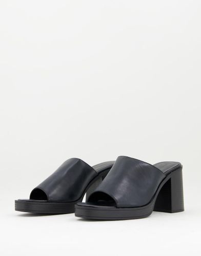 Sandales style mules à talon avec semelle plateforme chunky - Truffle Collection - Modalova