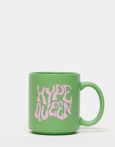 Tasse avec inscription Hype Queen » - Typo - Modalova