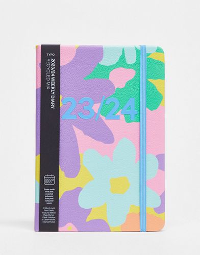 Agenda année 2023/24 format A5 et imprimé fleurs - Typo - Modalova