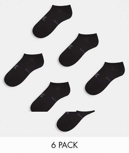 Essential - Lot de 6 paires de socquettes invisibles - Blanc - Under Armour - Modalova