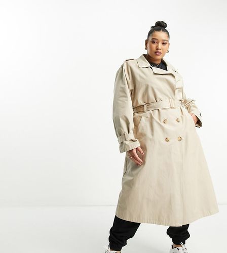 Urban Code Plus - Trench-coat long oversize - Beige - Urbancode Curve - Modalova