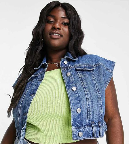 Plus - Veste sans manches en jean - Urban Bliss - Modalova