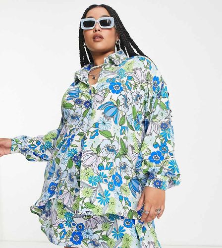 Urban Threads Plus - Chemise d'ensemble à imprimé fleurs - Urban Threads Curve - Modalova