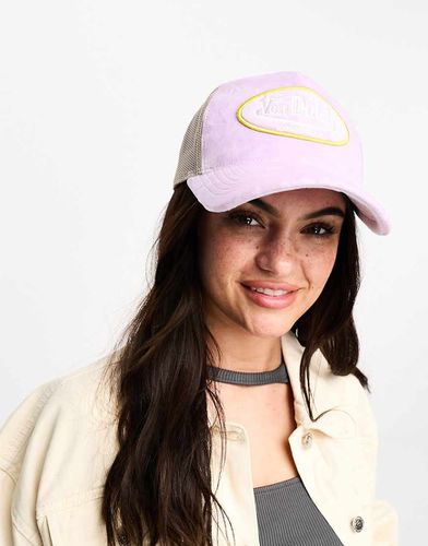 Kent - Casquette camionneur en velours - Lilas - Von Dutch - Modalova