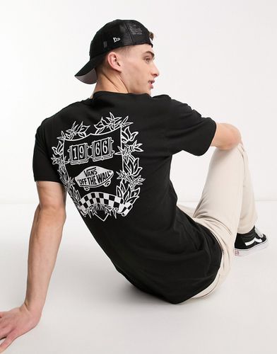 T-shirt à imprimé armoirie au dos - Noir - Vans - Modalova