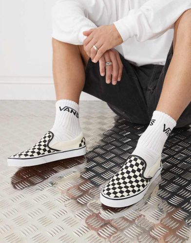 Baskets sans lacets à motif damier - et blanc - Vans - Modalova