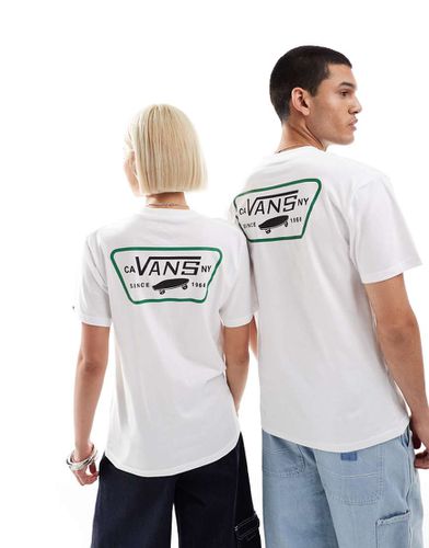 Full Range - T-shirt à manches courtes imprimé dans le dos - Blanc/vert foncé - Vans - Modalova