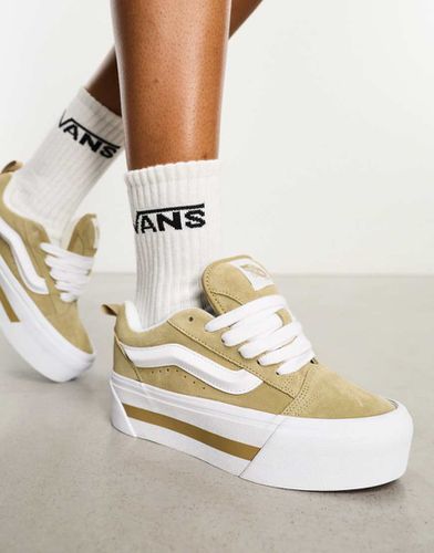 Knu Stacked - Baskets à plateforme - Beige - Vans - Modalova