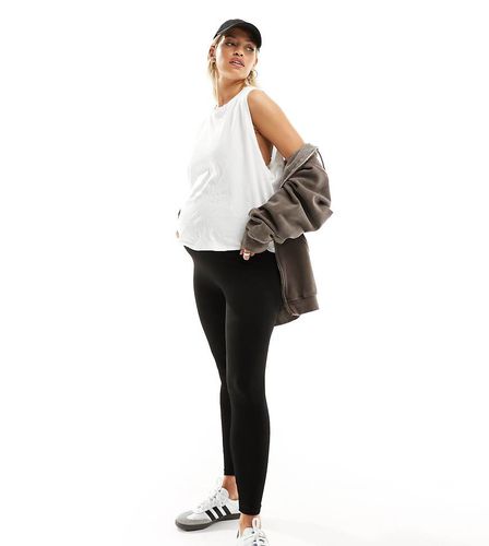 Vero Moda - Maternité - Legging côtelé sans coutures couvrant le ventre - Vero Moda Maternity - Modalova