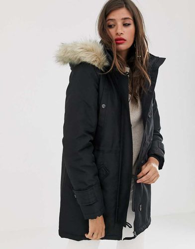 Parka à capuche en fausse fourrure - Vero Moda - Modalova