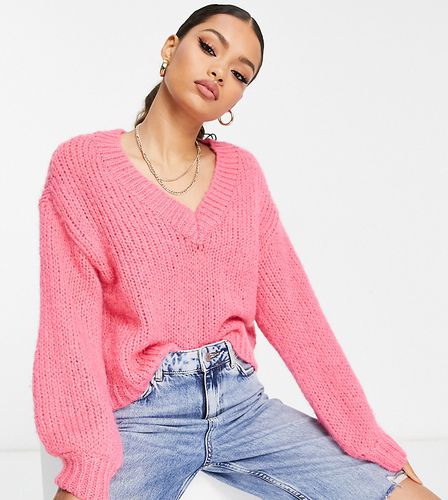 Pull épais à col V - Vero Moda Petite - Modalova