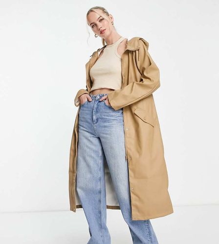 Imperméable long à capuche - Fauve - Vero Moda Tall - Modalova