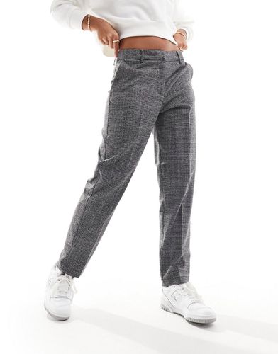Pantalon droit en tissu à carreaux - Vila - Modalova