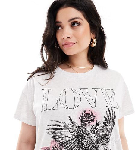 T-shirt à imprimé Love » - Yours - Modalova