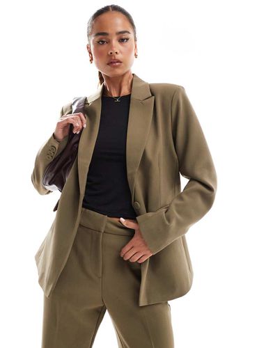 Blazer d'ensemble ajusté à simple boutonnage - Taupe - Yas - Modalova