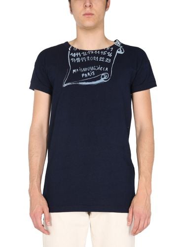 T-shirt with logo print - maison margiela - Modalova