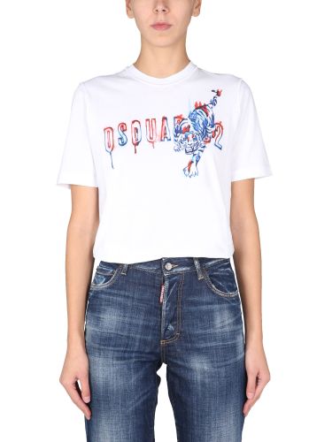 Dsquared "tiger" t-shirt - dsquared - Modalova