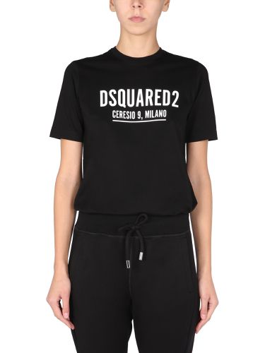 Renny fit t-shirt with logo - dsquared - Modalova