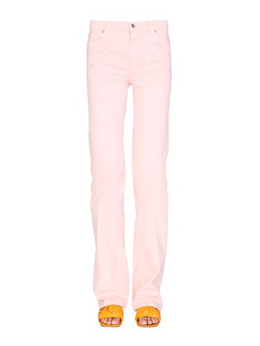 Jeans with embroidered floral detail - etro - Modalova
