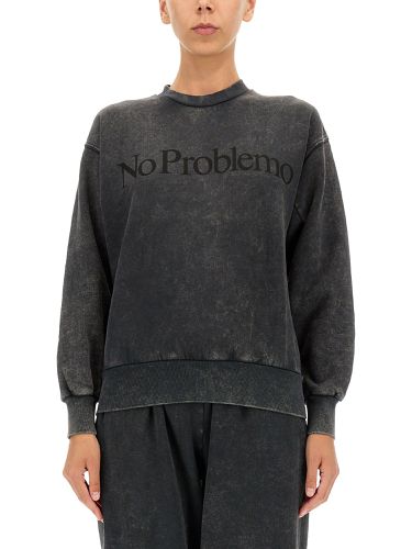 No problemo" print sweatshirt - aries - Modalova