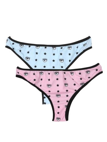 Pack of two logomania briefs - chiara ferragni - Modalova