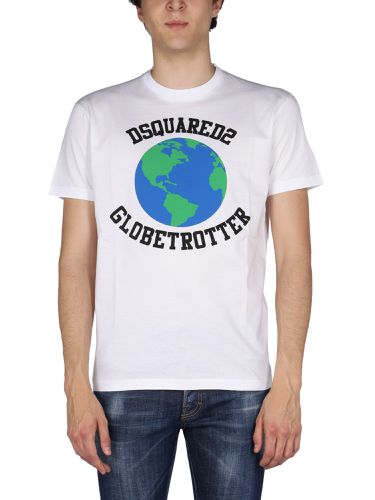 Globetrotter" t-shirt with print - dsquared - Modalova