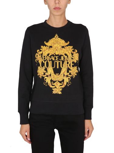 Sweatshirt with baroque print - versace jeans couture - Modalova