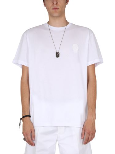 Skull patch t-shirt - alexander mcqueen - Modalova