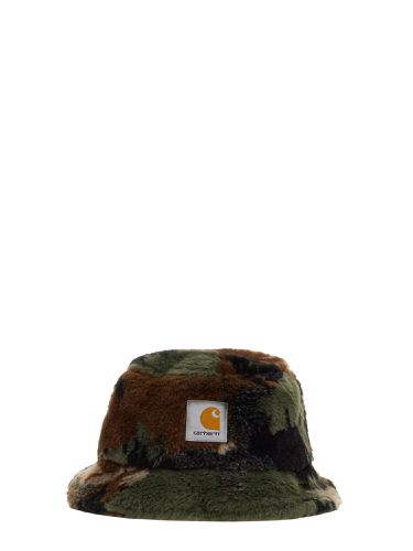 boohooMAN Denim Patchwork Bucket Hat