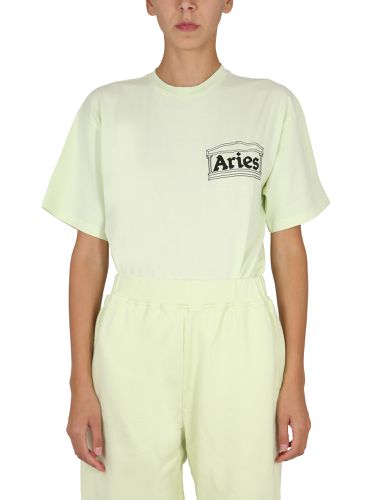 Aries logo print t-shirt - aries - Modalova