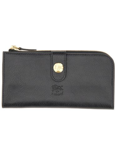 Continental" wallet with logo engraving - il bisonte - Modalova