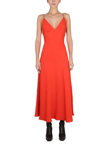 Stella mccartney maxi v-neck dress - stella mccartney - Modalova