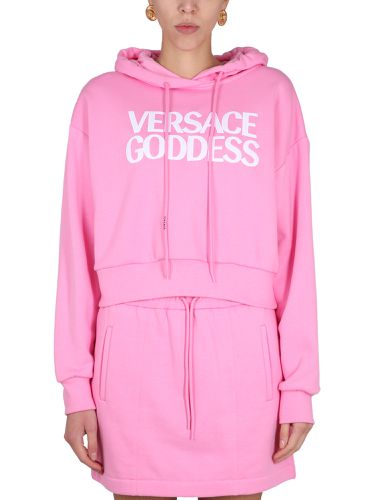 Versace cropped sweatshirt - versace - Modalova