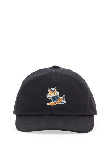 Fox patch baseball hat - maison kitsuné - Modalova