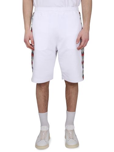 Cotton fleece bermuda shorts - missoni - Modalova
