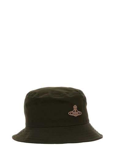 Bucket hat with logo embroidery - vivienne westwood - Modalova