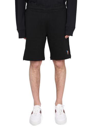 Cotton fleece bermuda shorts - ps by paul smith - Modalova