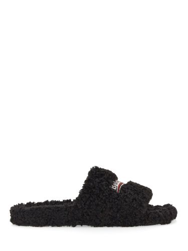 Balenciaga furry slide sandals - balenciaga - Modalova