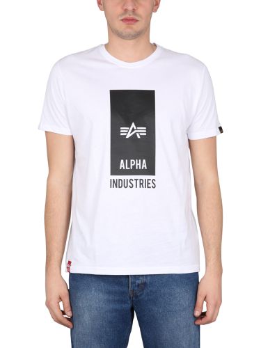 Alpha industries logo print t-shirt - alpha industries - Modalova