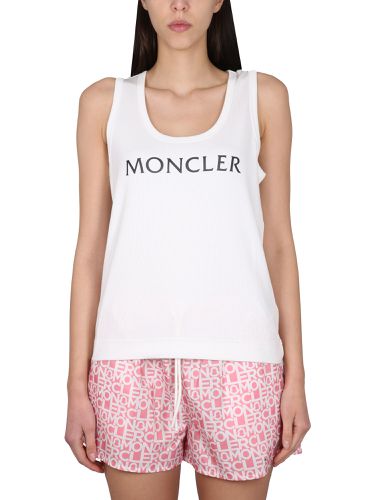 Moncler top with logo print - moncler - Modalova