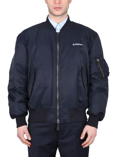 Bomber jacket with logo print - burberry - Modalova