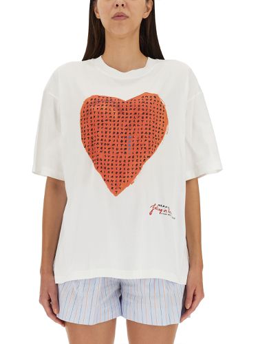 Marni heart crucipuzzle t-shirt - marni - Modalova